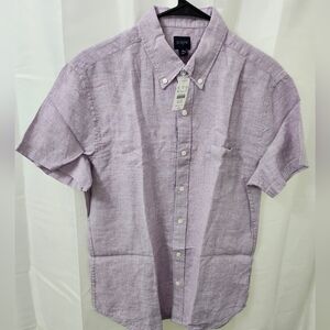 J.Crew Men's Lavender Gingham Button Down Shirt